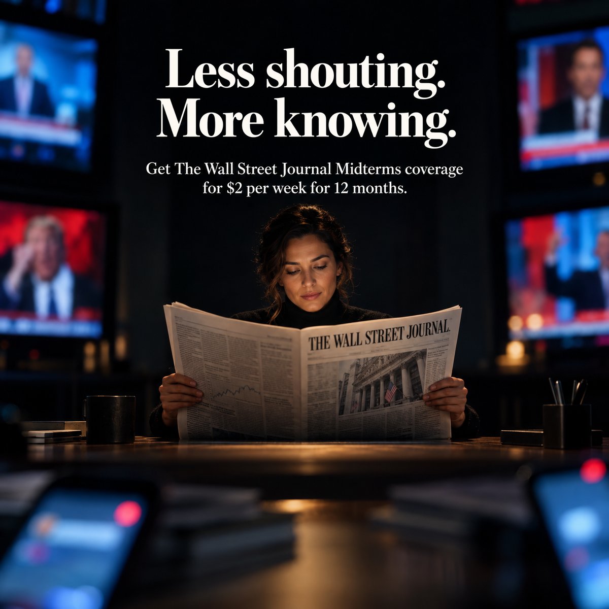 Rick Boyko’s version for The Wall Street Journal, as a finished ad